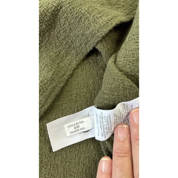 Olive Green Women's Top - Picture 7 of 11